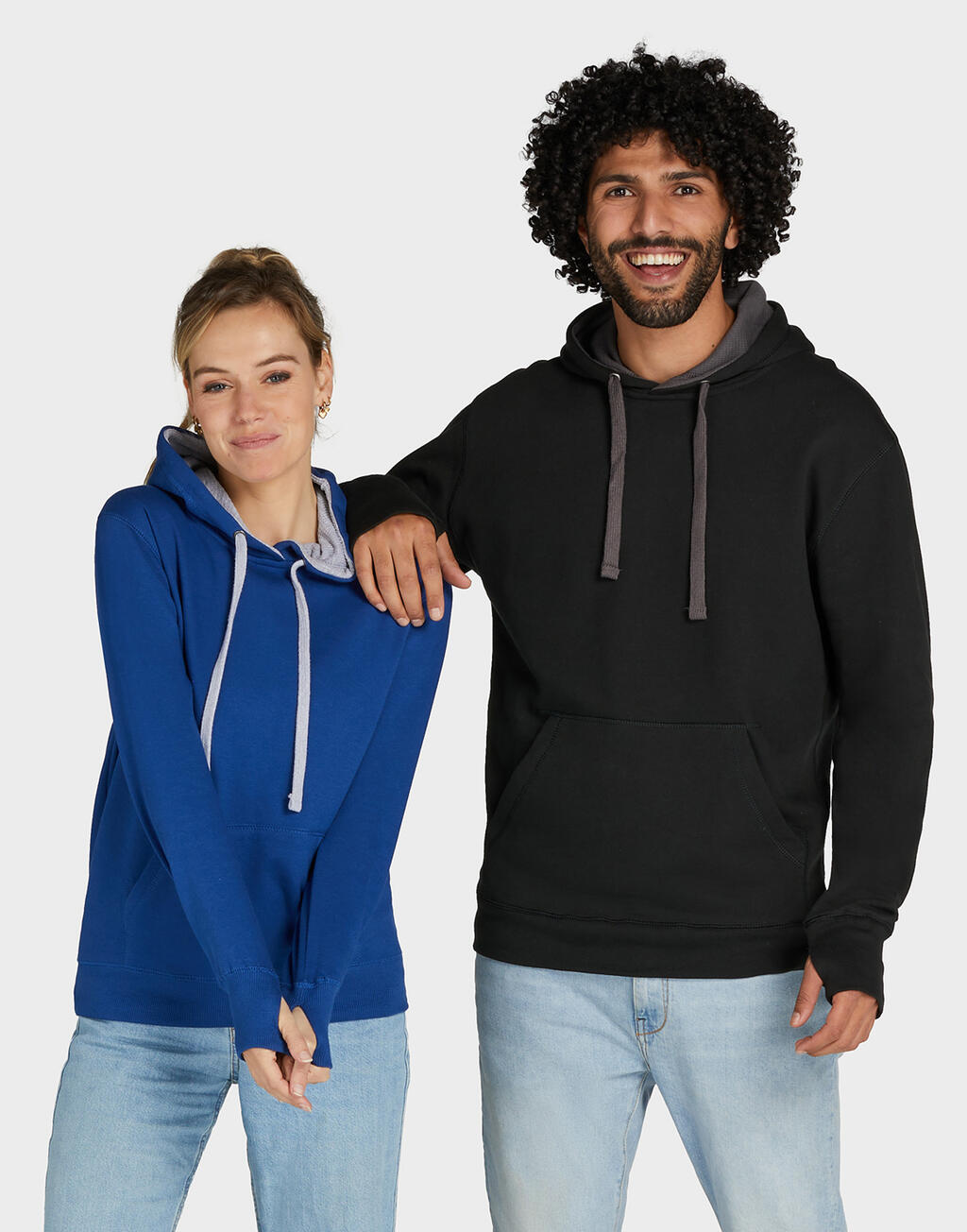 Contrast Hooded Sweatshirt