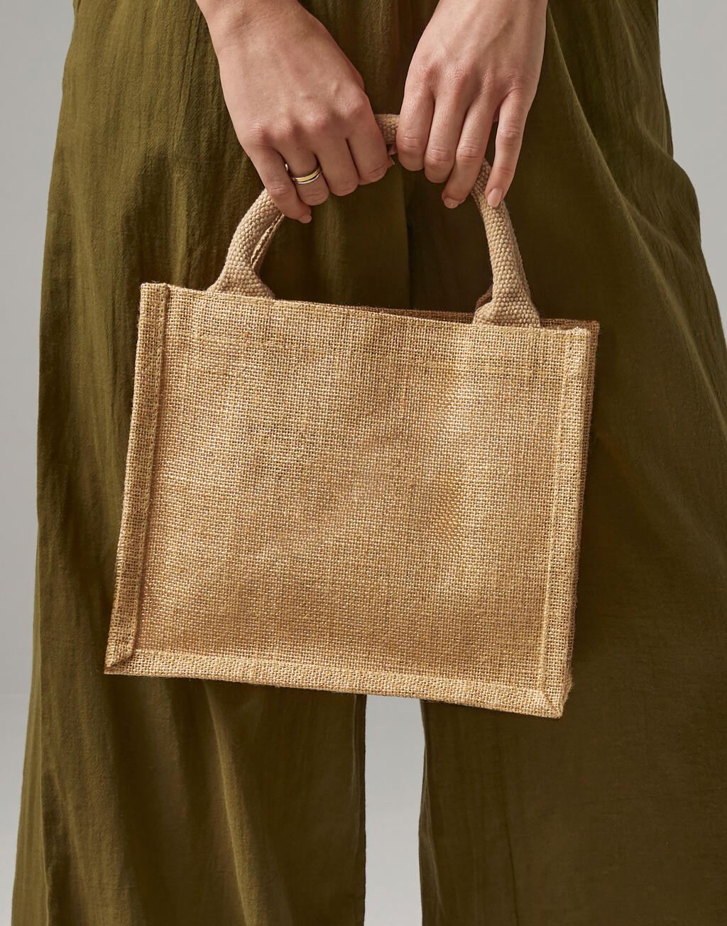 Shimmer Jute Mini Gift Bag