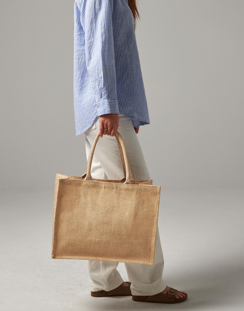 Shimmer Jute Shopper