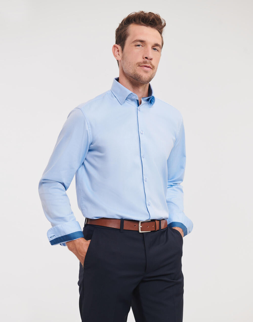Tailored Herringbone Shirt