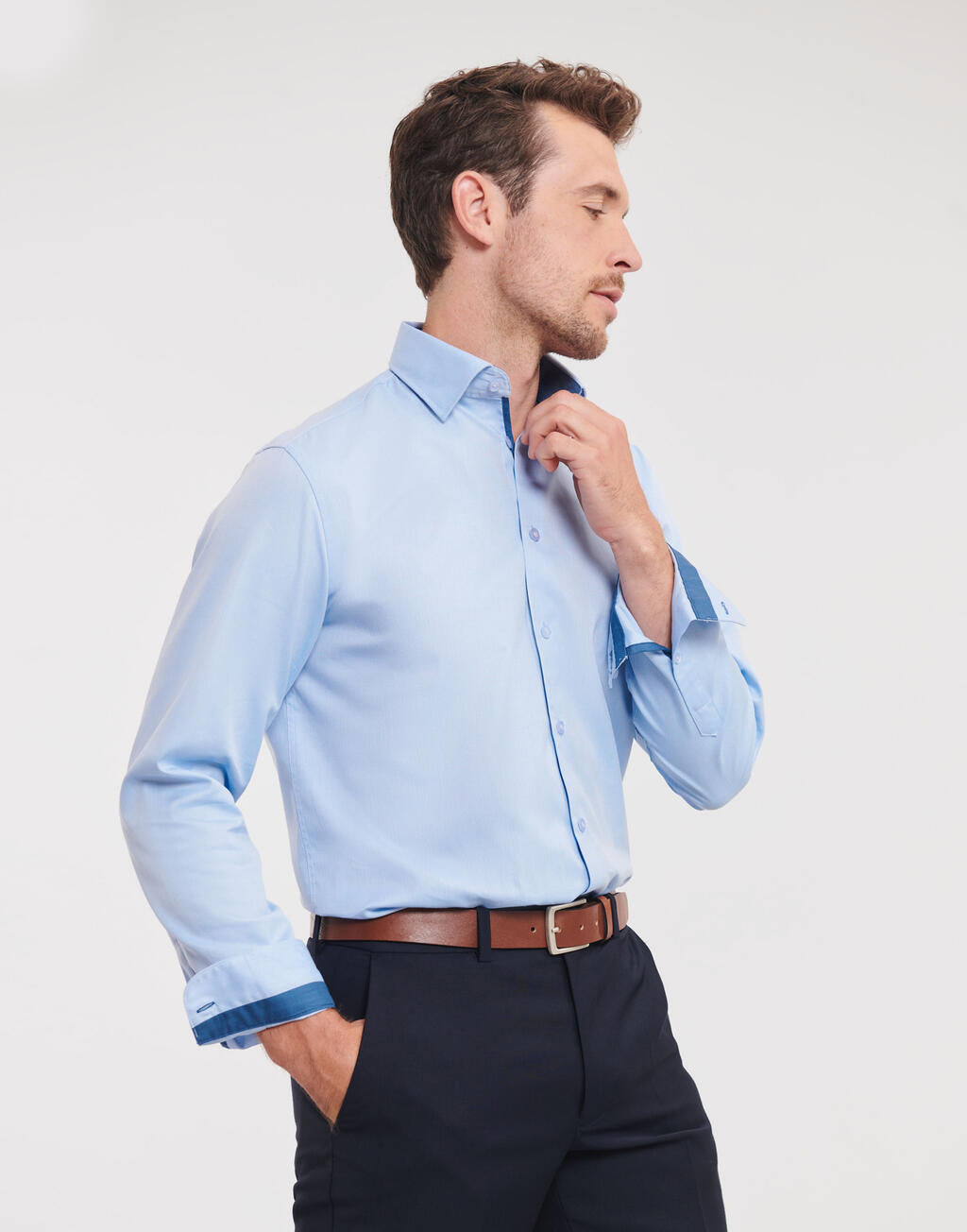 Tailored Herringbone Shirt