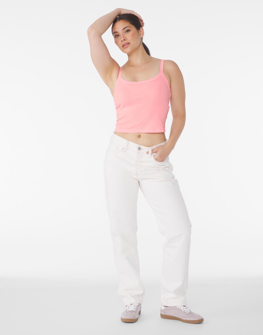 Micro Rib Spaghetti Strap Tank
