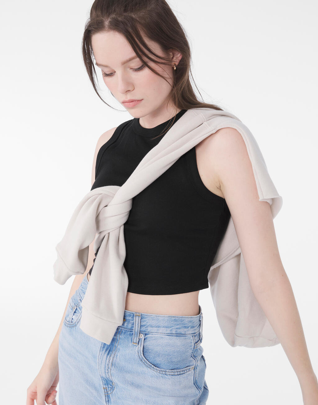 Micro Rib Muscle Crop Tank