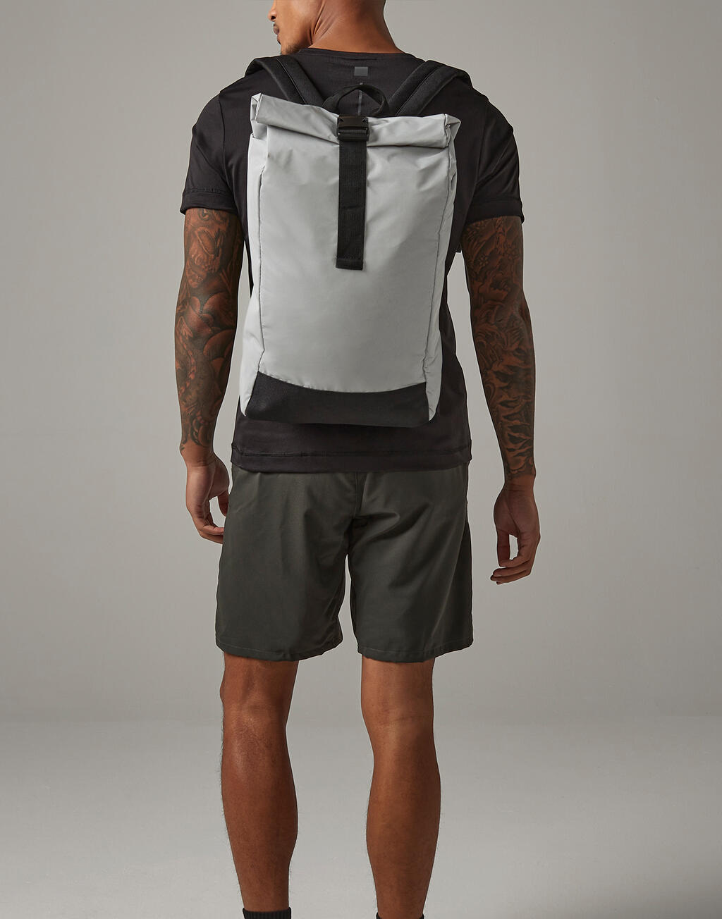 Reflective Roll-Top Backpack