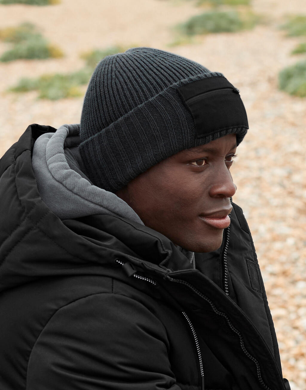 Zip Patch Beanie