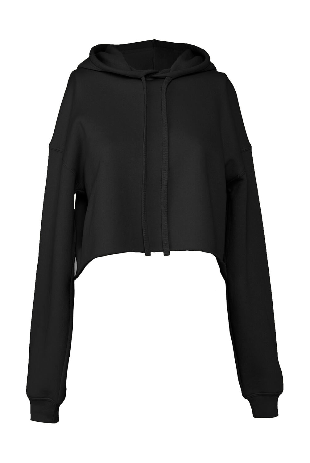 Cropped Fleece Hoodie