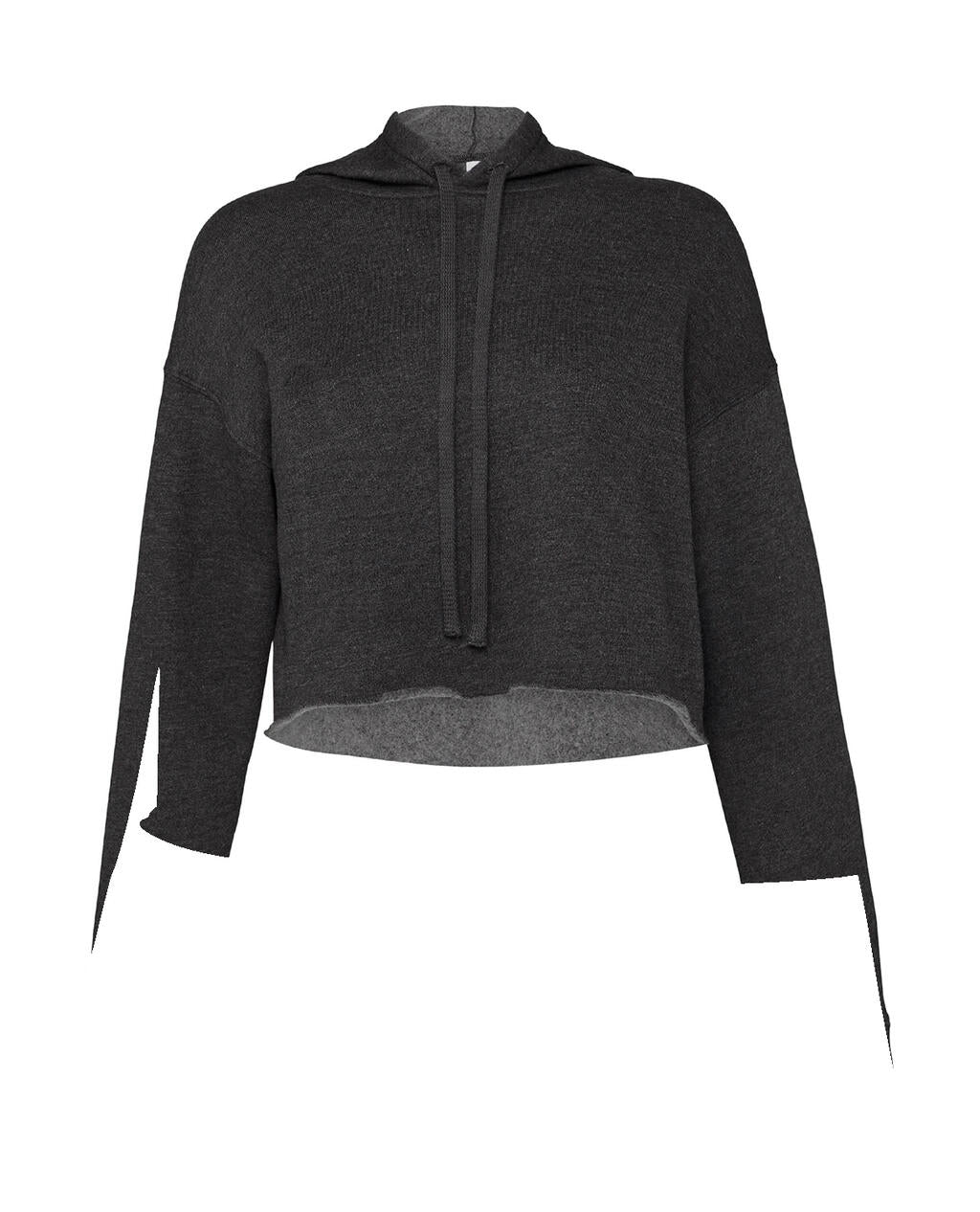 Cropped Fleece Hoodie