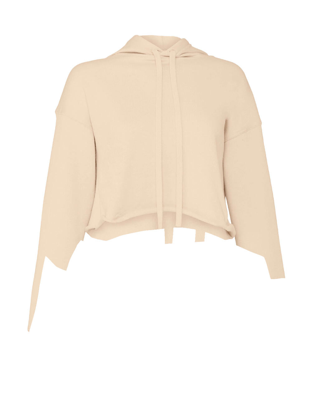 Cropped Fleece Hoodie