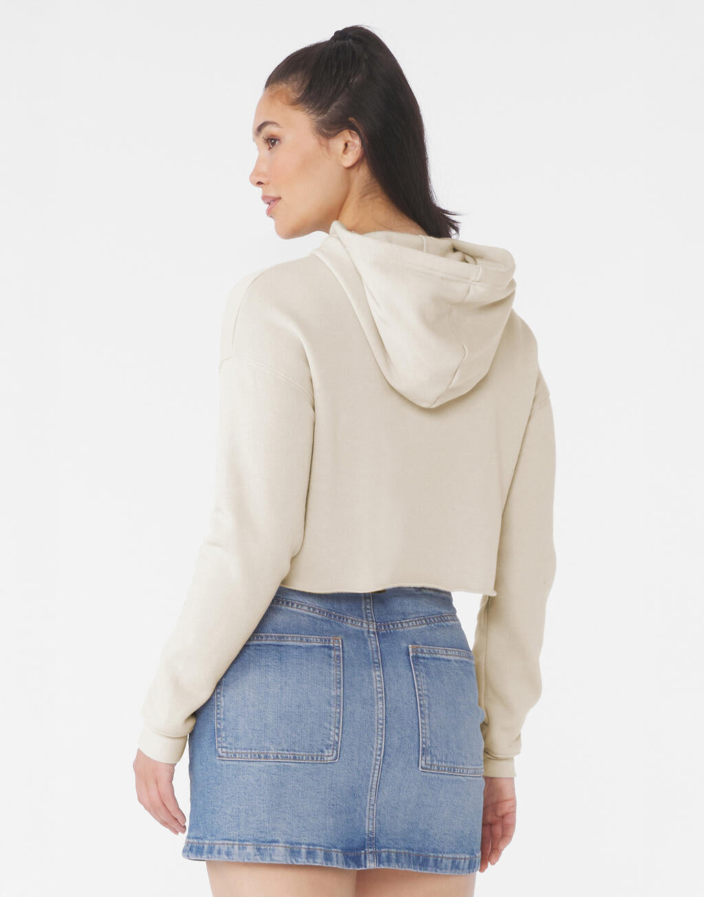 Cropped Fleece Hoodie