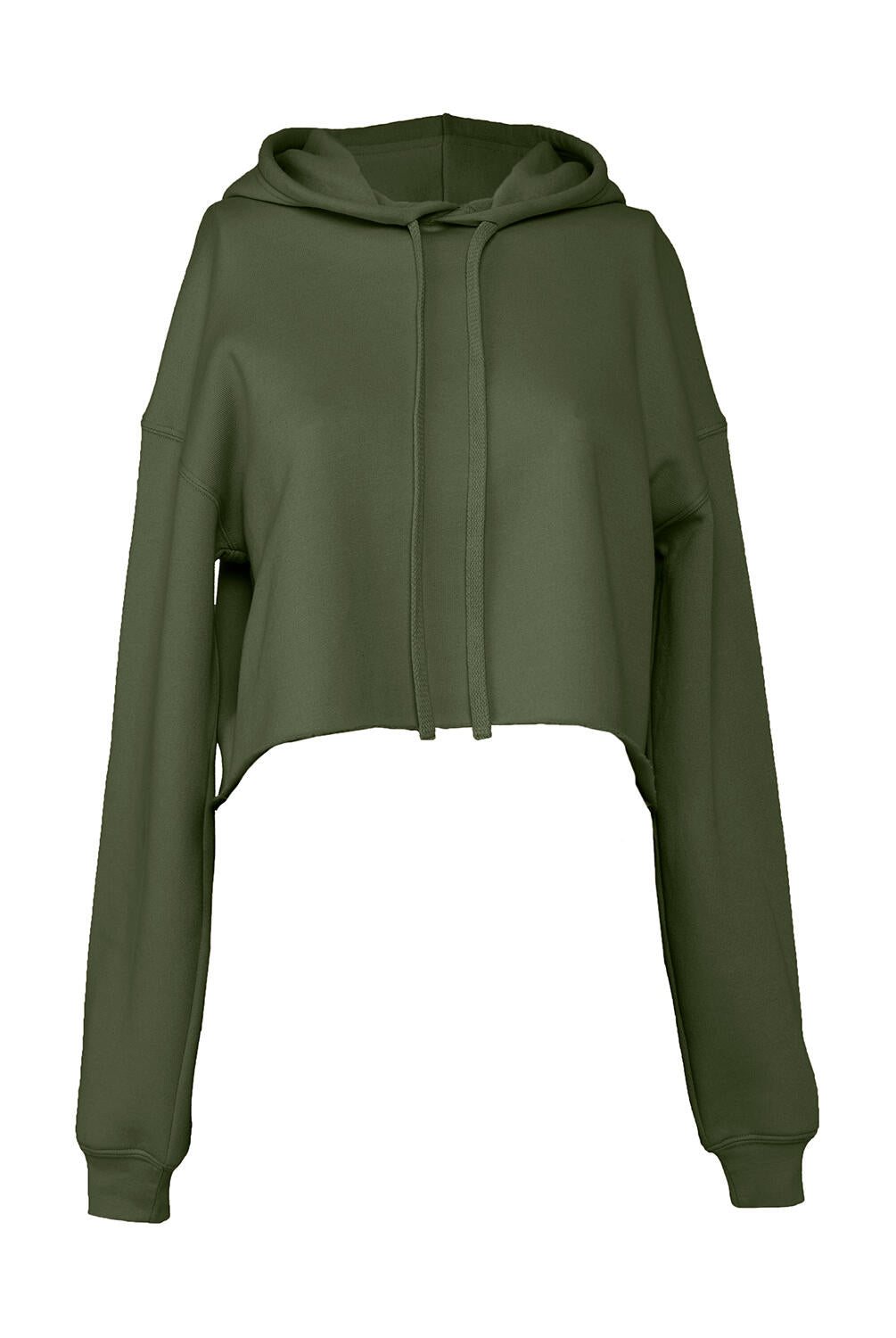 Cropped Fleece Hoodie