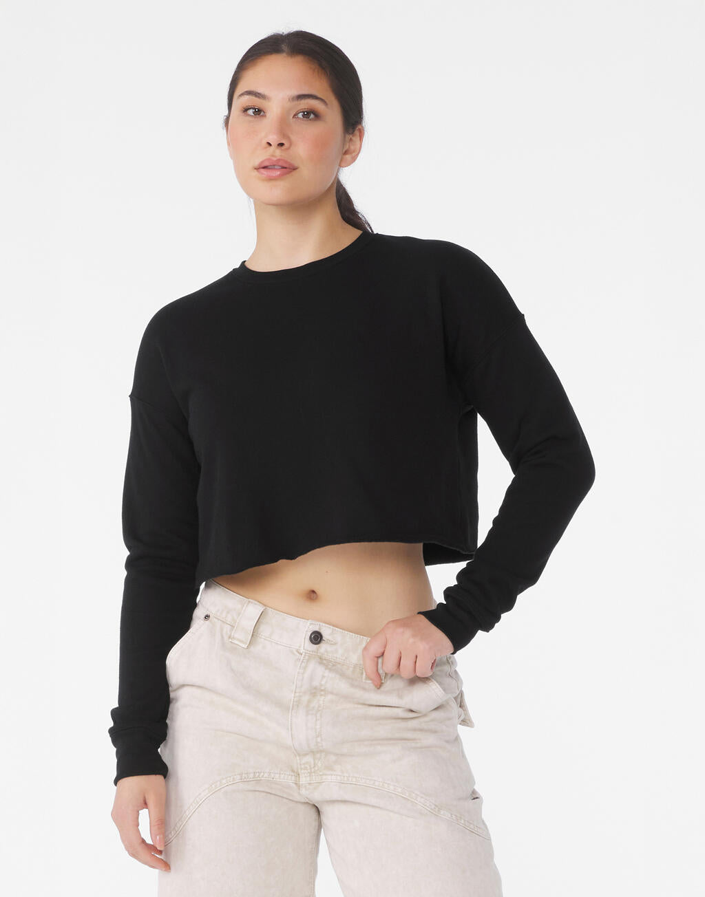 Cropped Crew Fleece