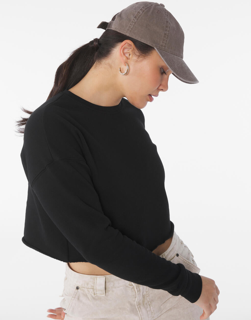 Cropped Crew Fleece