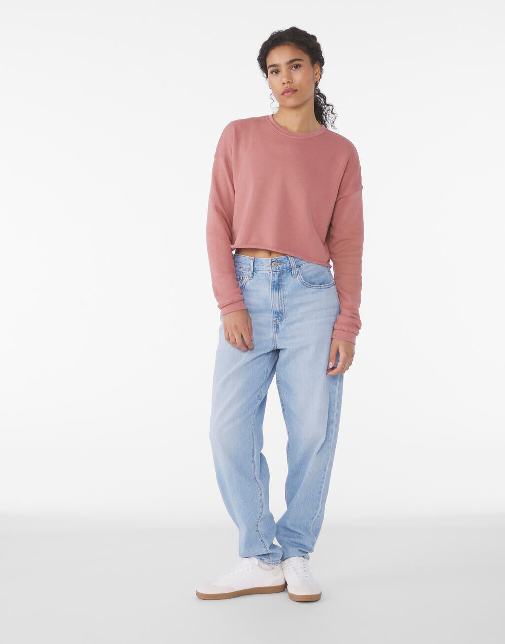 Cropped Crew Fleece