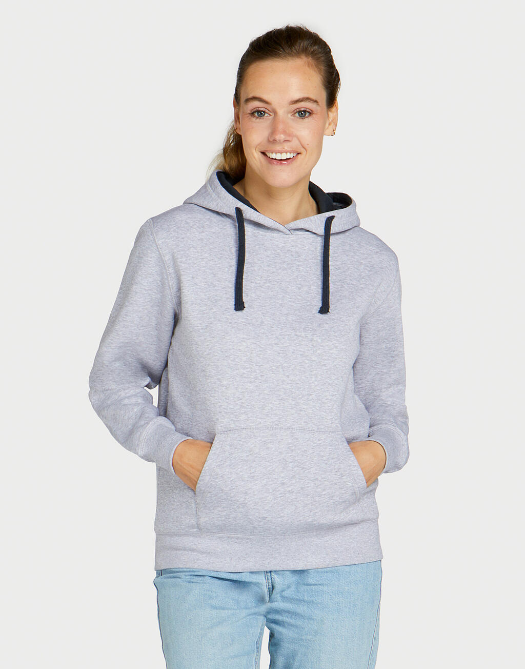 Contrast Hooded Sweat
