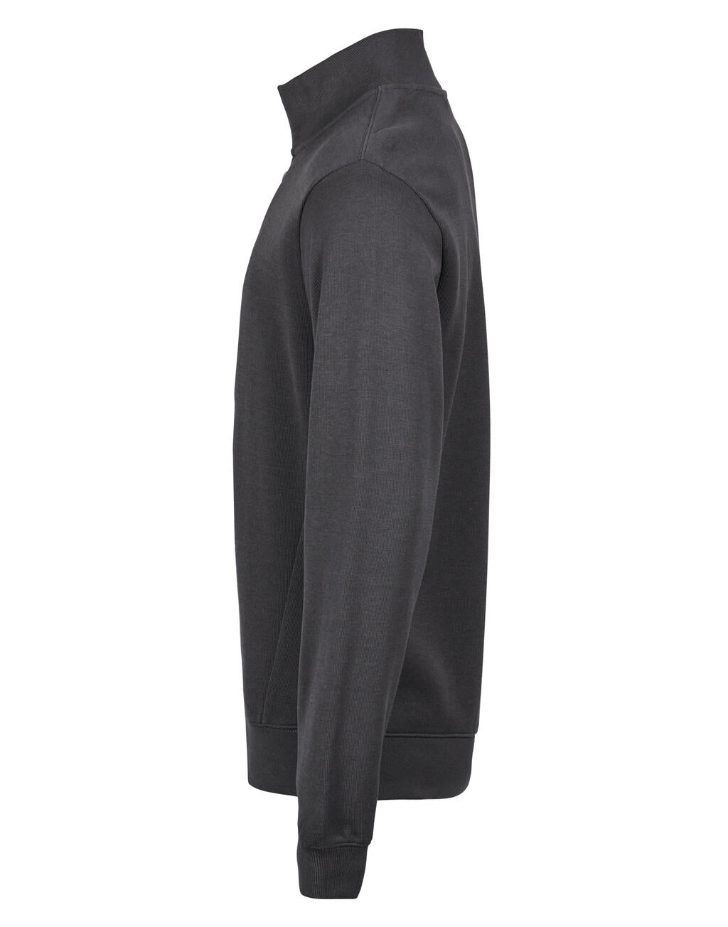 Ribbed Interlock Half Zip