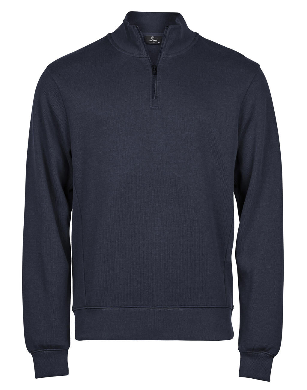 Ribbed Interlock Half Zip
