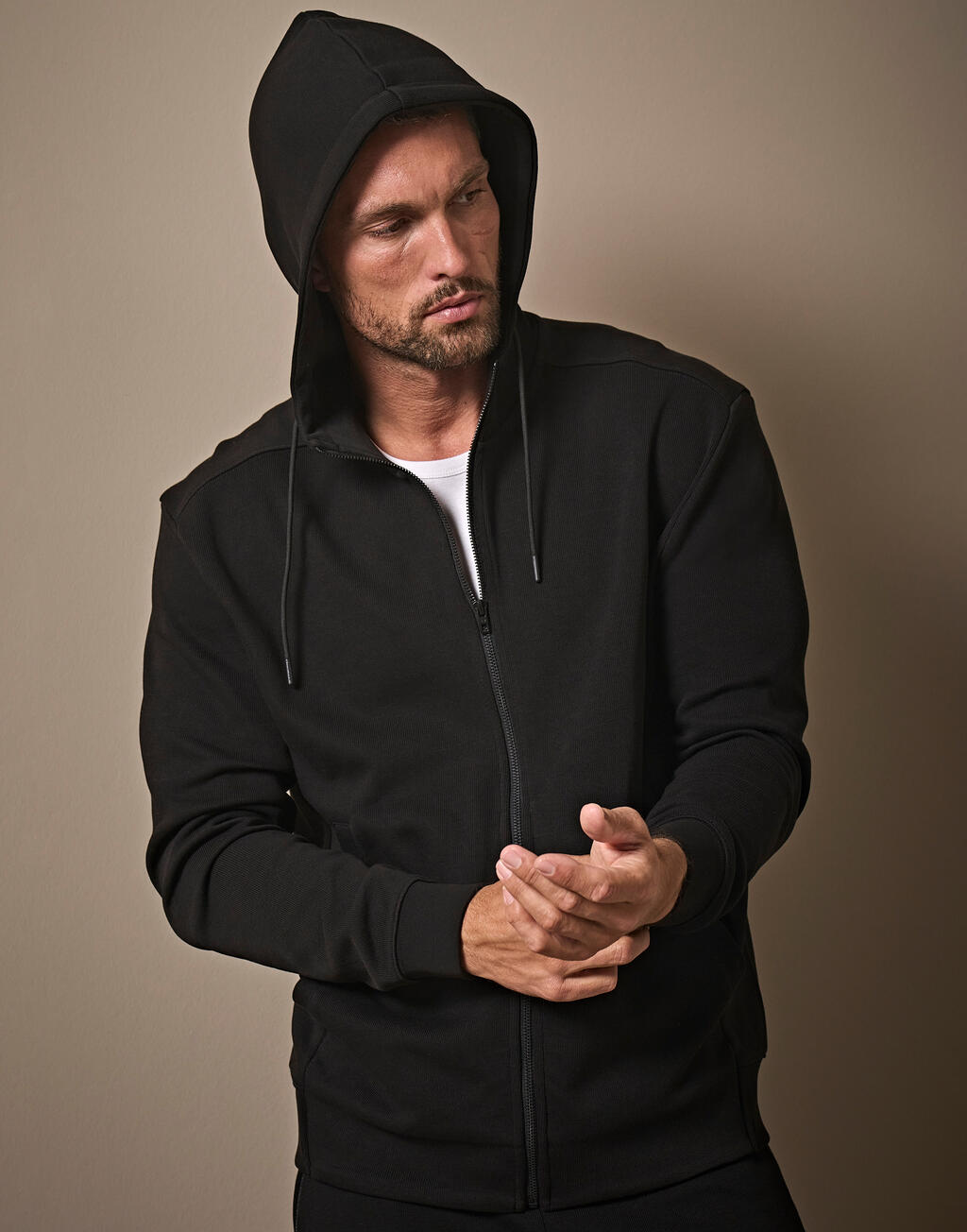 Ribbed Interlock Hoodie