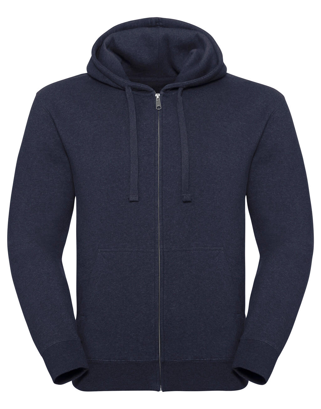 Authentic Melange Zipped Hood Sweat
