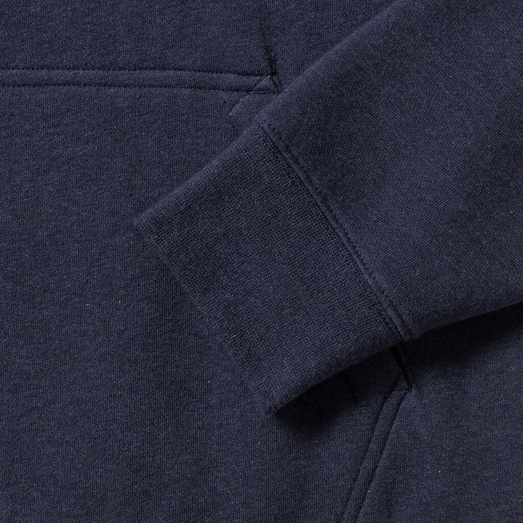 Authentic Melange Zipped Hood Sweat