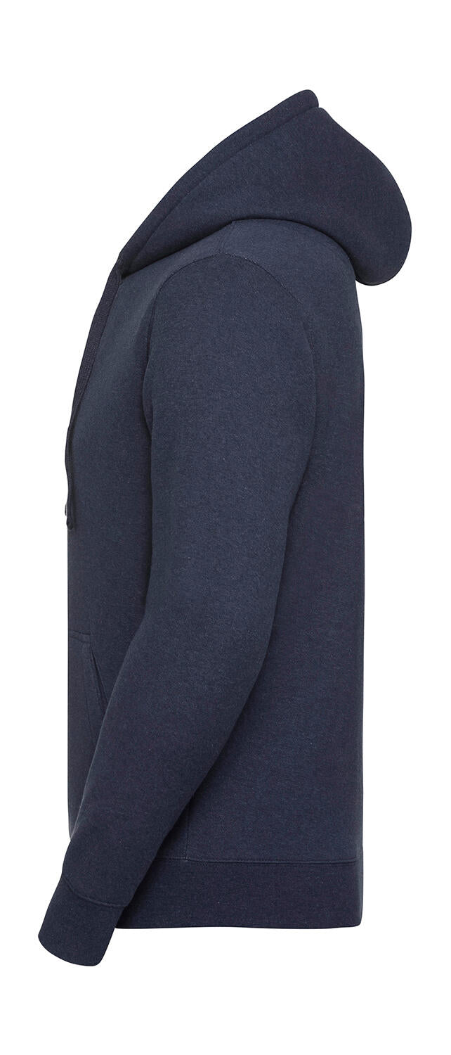 Authentic Melange Zipped Hood Sweat
