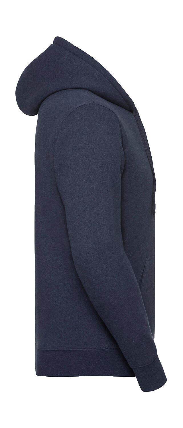 Authentic Melange Zipped Hood Sweat