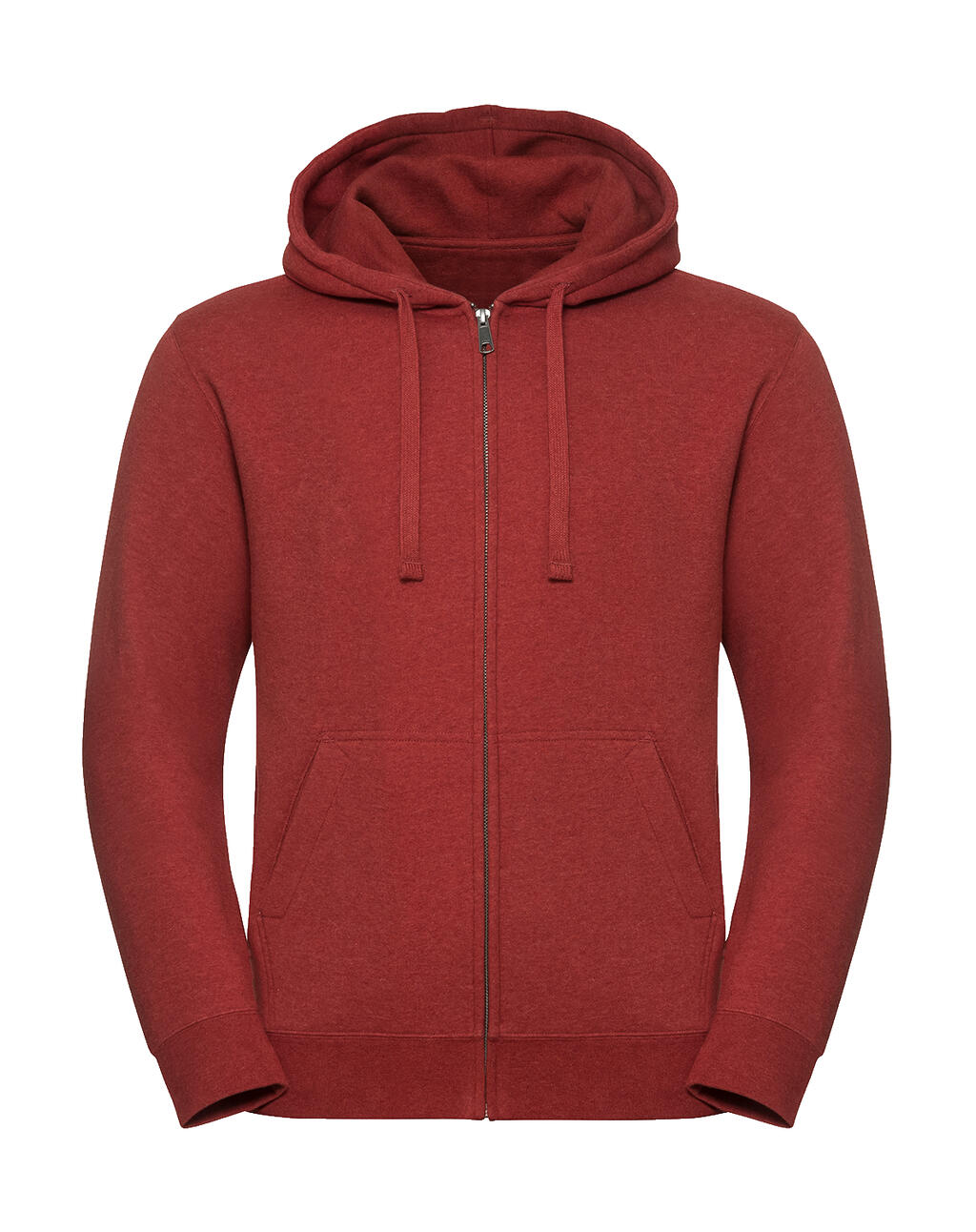 Authentic Melange Zipped Hood Sweat