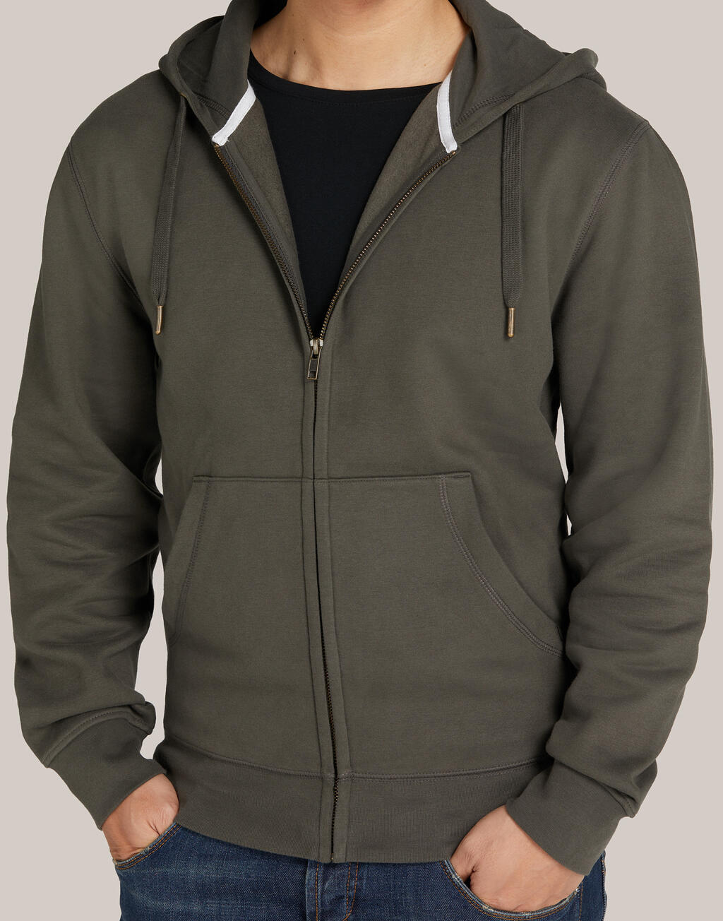 Signature Tagless Hooded Full Zip