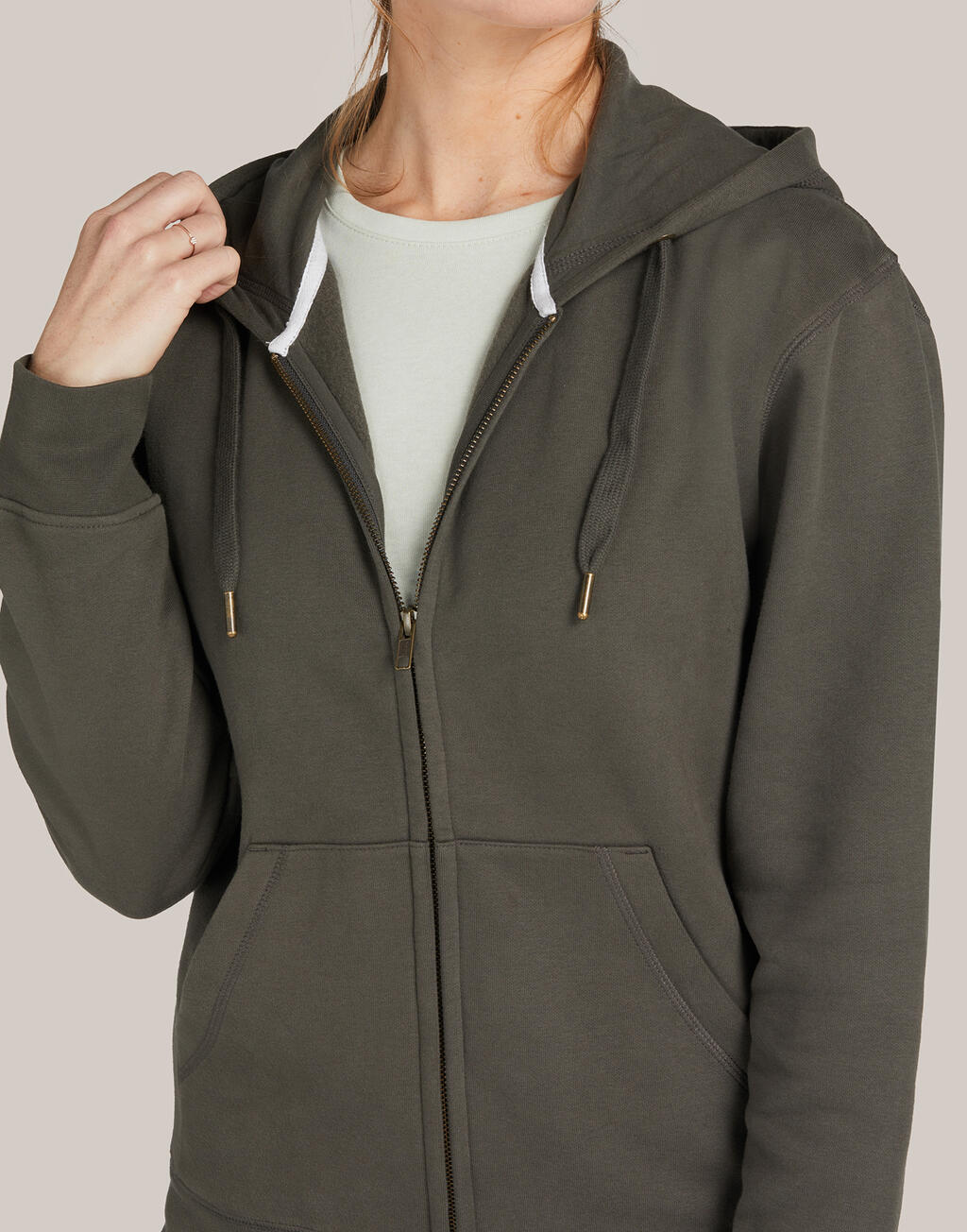 Signature Tagless Hooded Full Zip