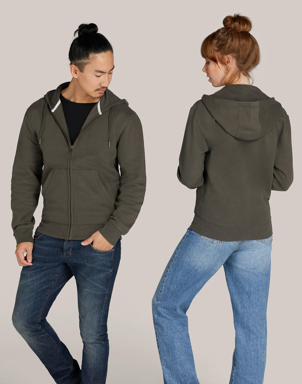 Signature Tagless Hooded Full Zip