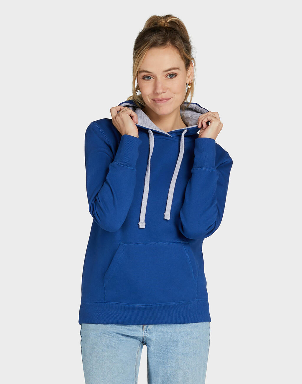 Contrast Hooded Sweatshirt