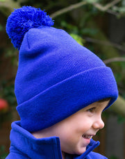 Junior Pom Pom Beanie