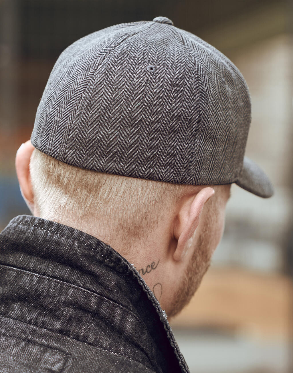 Heringbone Melange Cap