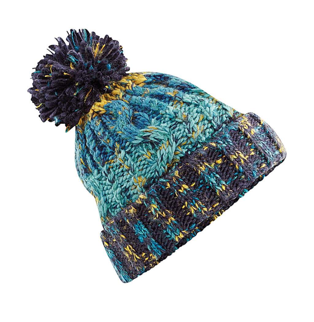 Corkscrew Pom Pom Beanie