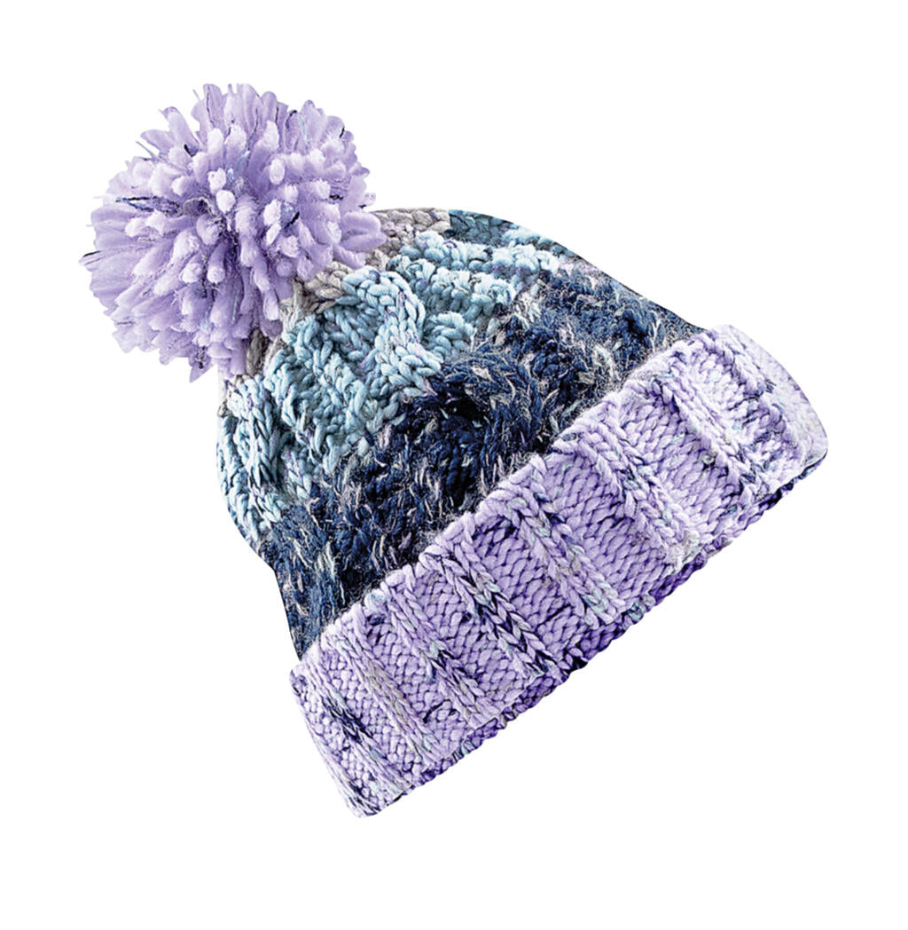 Corkscrew Pom Pom Beanie