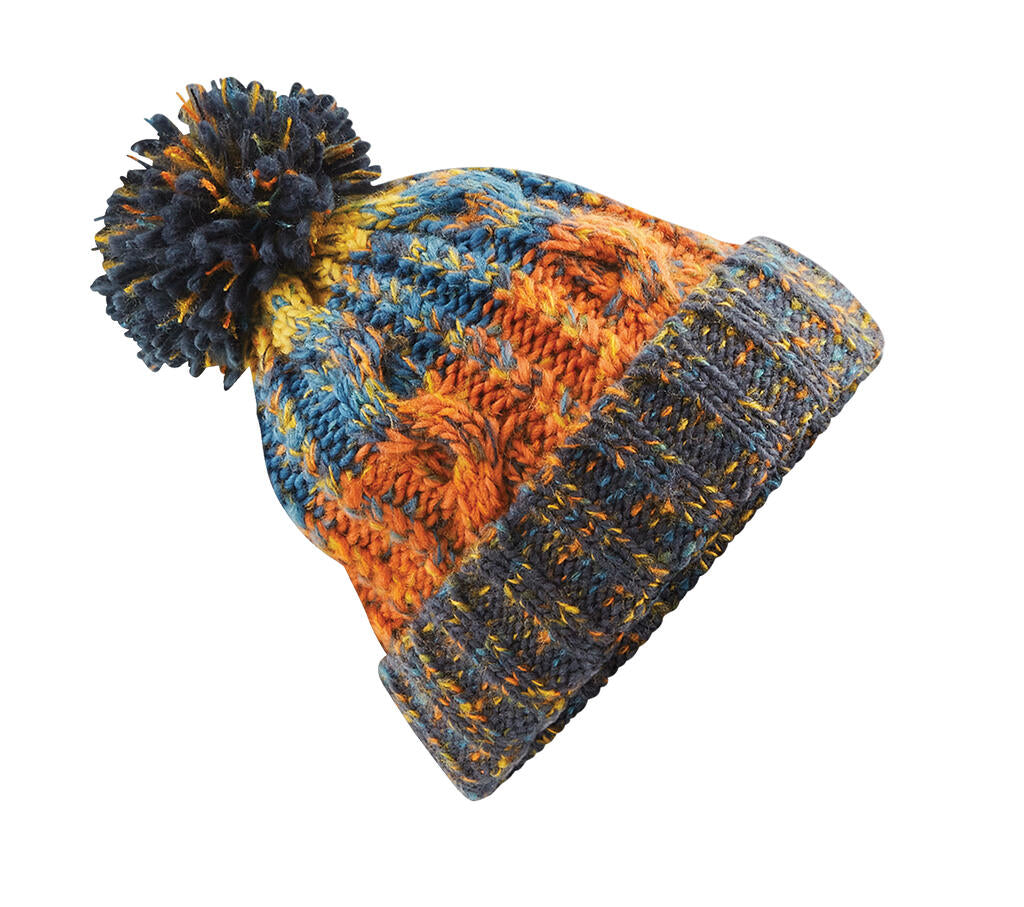 Corkscrew Pom Pom Beanie