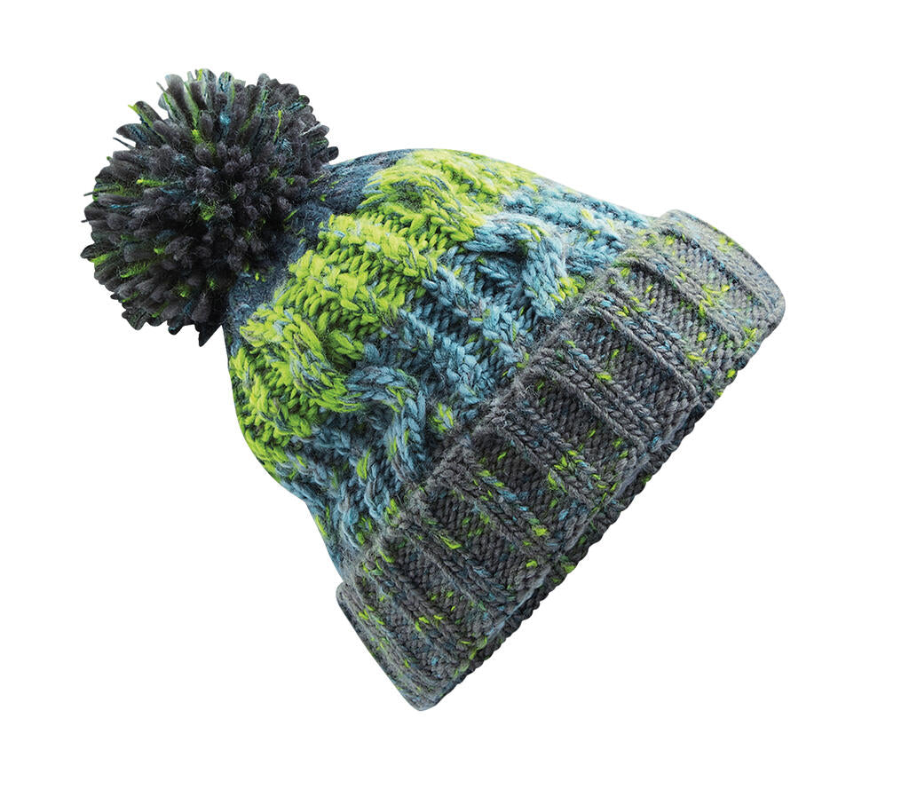 Corkscrew Pom Pom Beanie