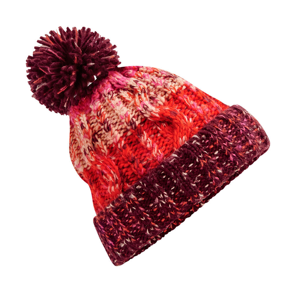 Corkscrew Pom Pom Beanie