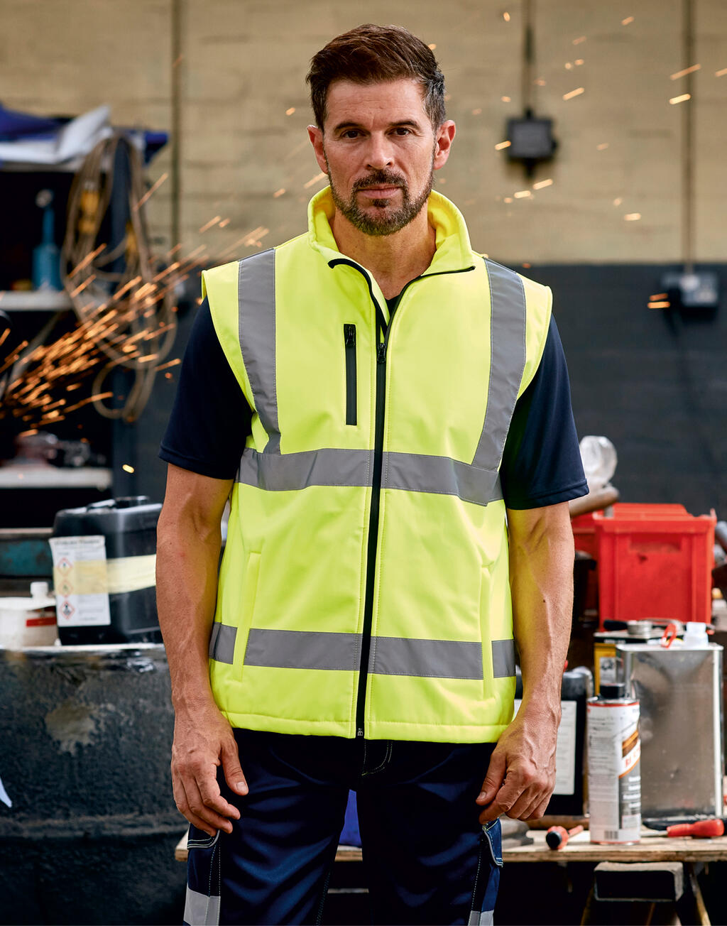 Fluo Softshell Bodywarmer