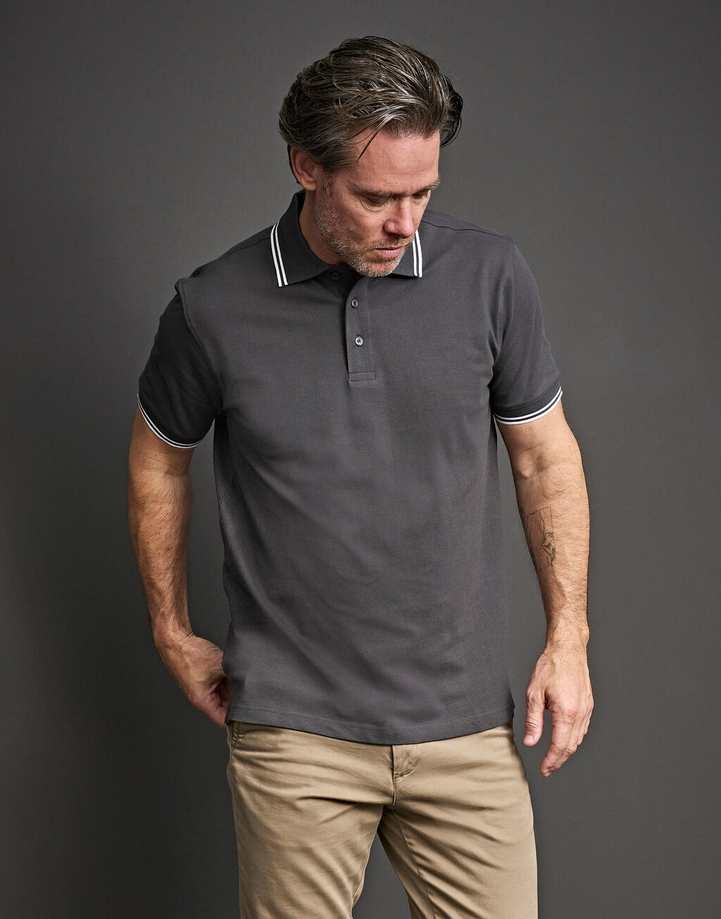 Luxury Stripe Polo