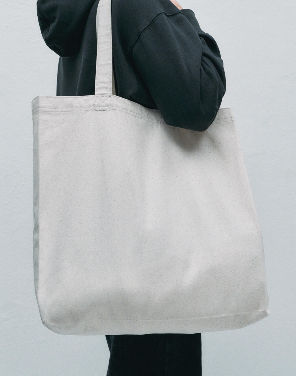 Cotton Canvas Large Tote