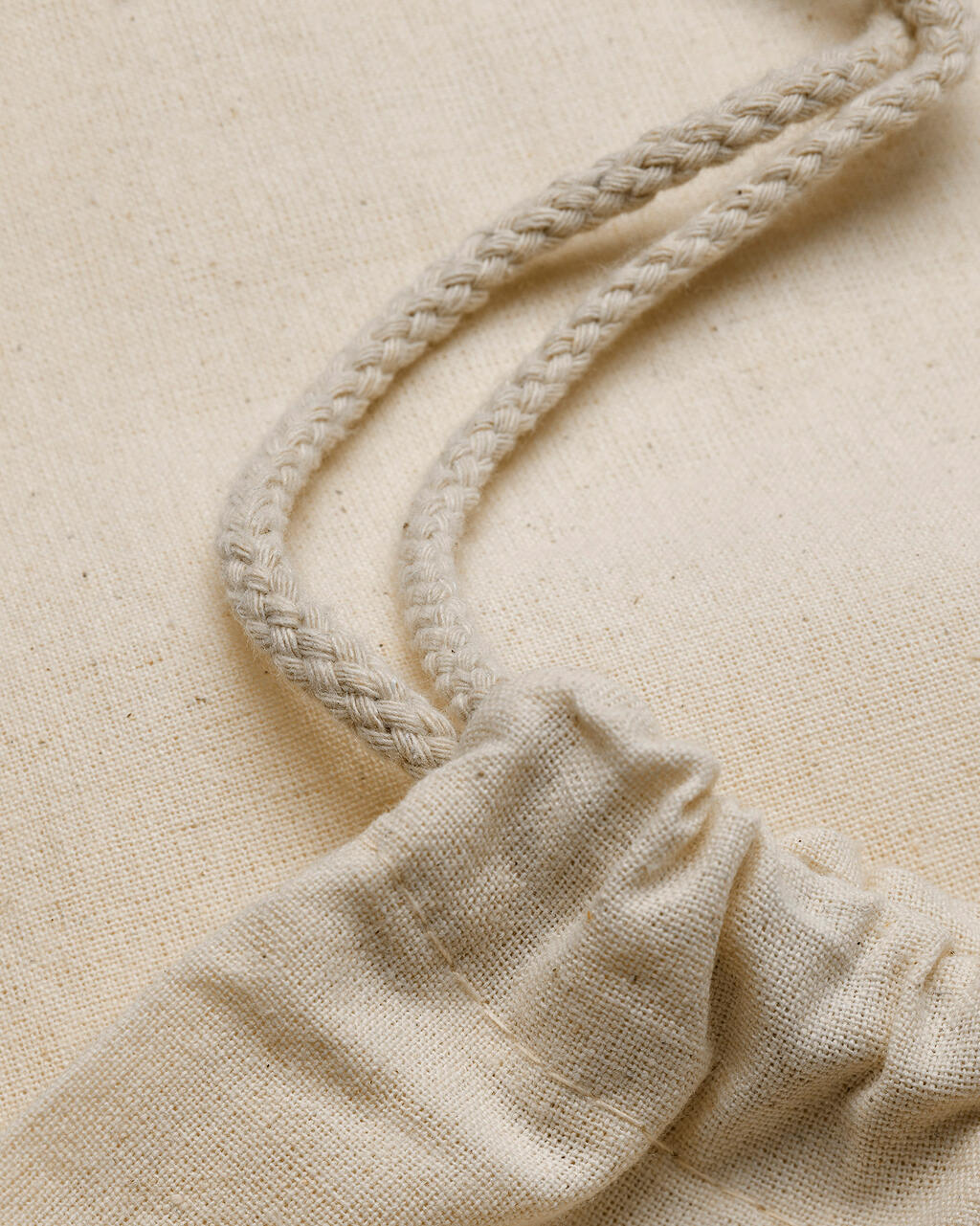 Cotton Drawstring Backpack