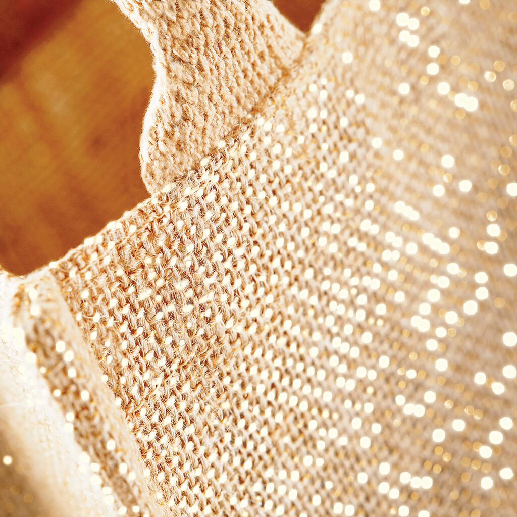 Shimmer Jute Mini Gift Bag