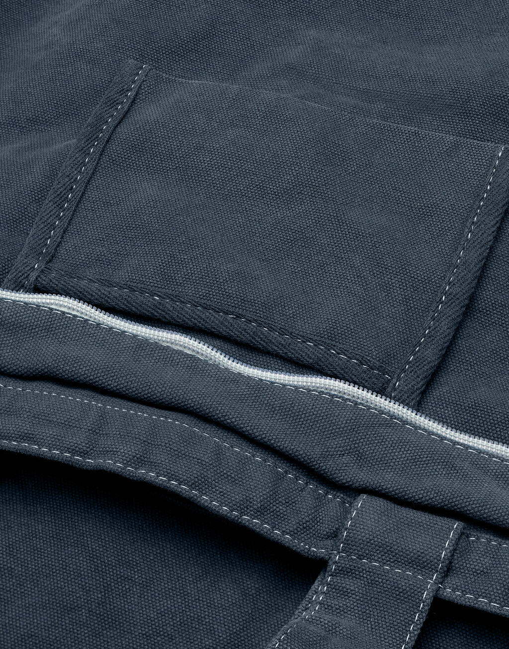 Zipped Canvas Shopper