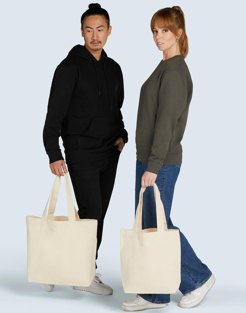 Canvas Wide Shopper LH