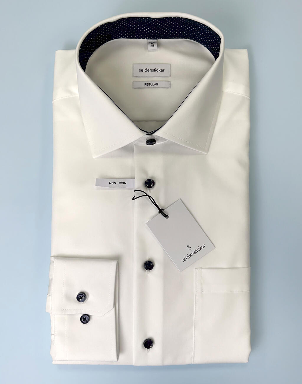 Contrast Patch Business Shirt