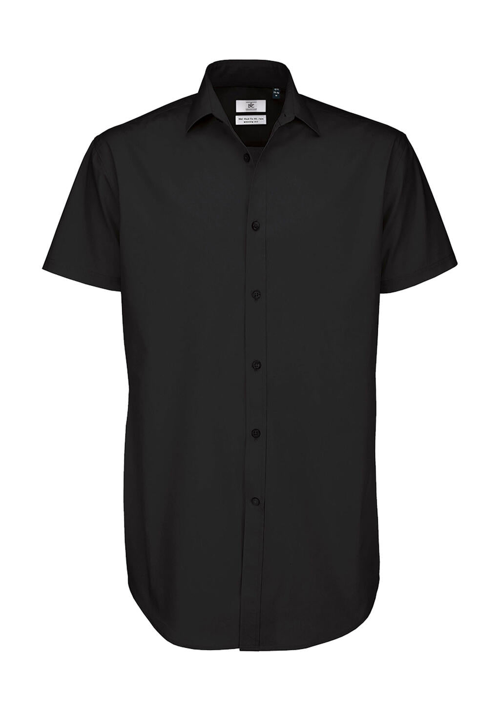 Black Tie Poplin Shirt