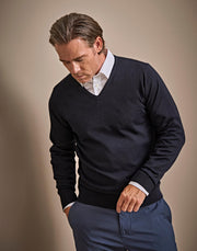 Merino V-Neck Pullover
