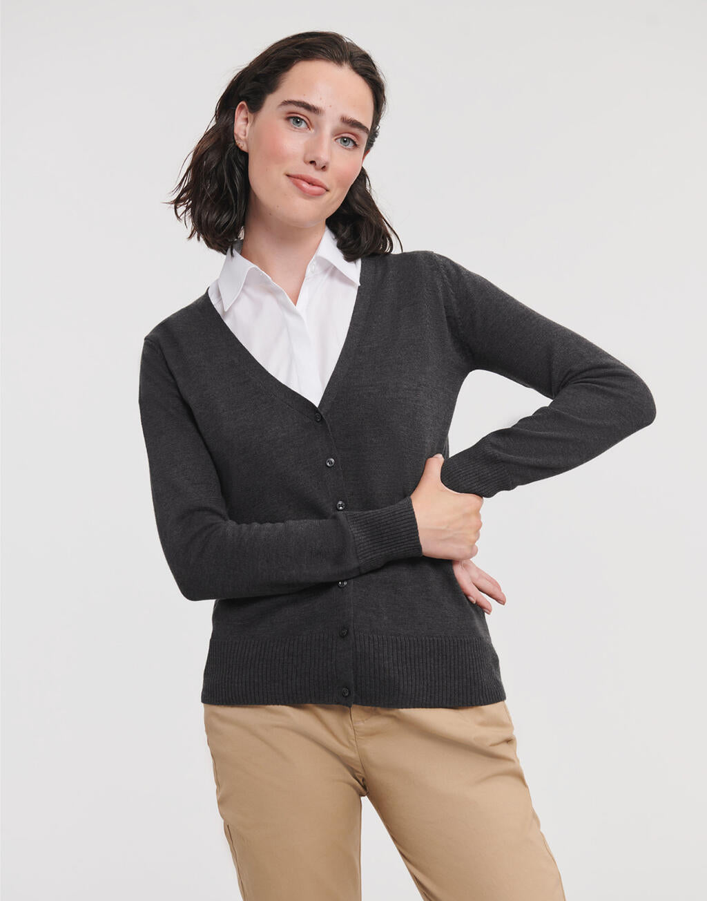 V-Neck Strickcardigan