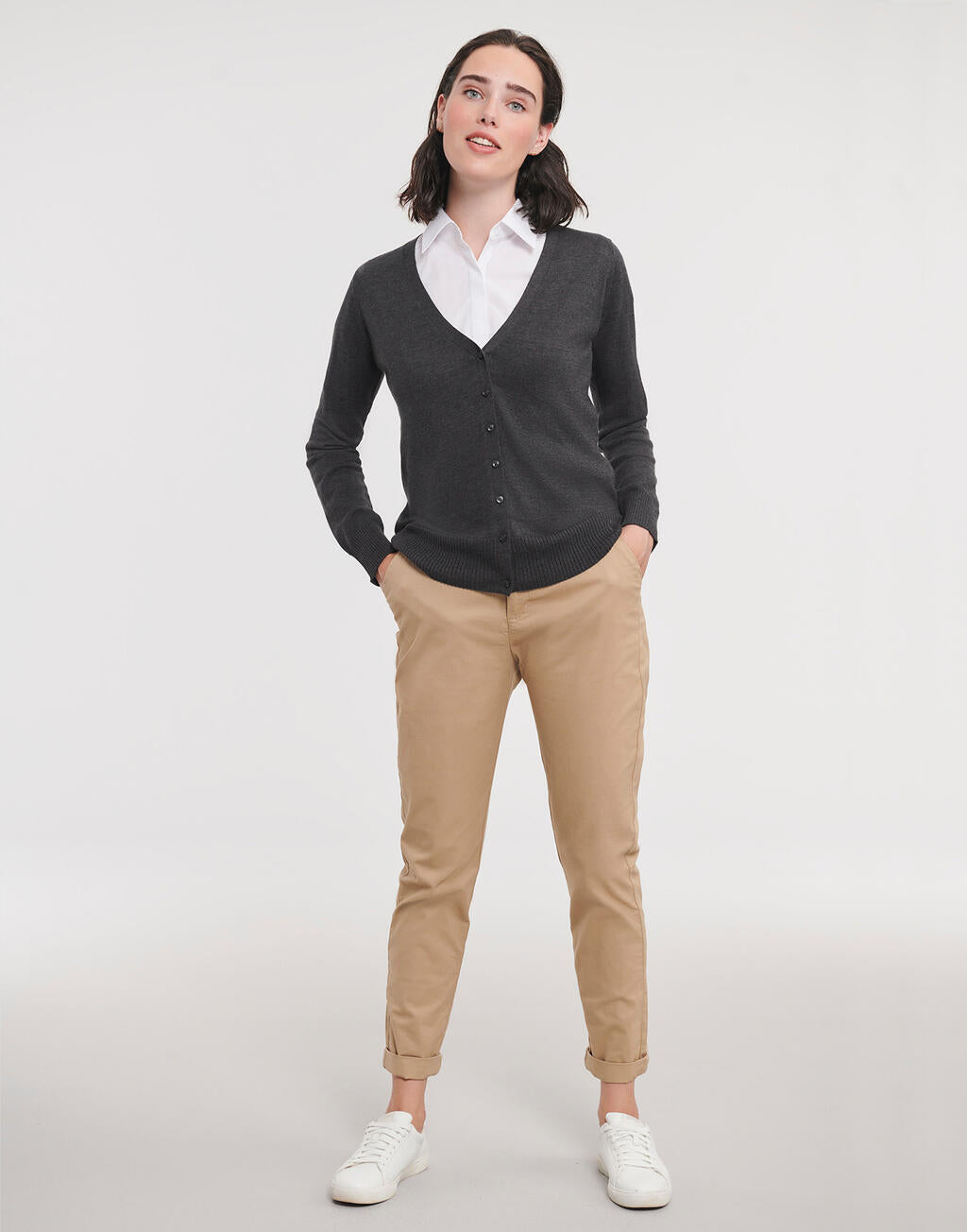 V-Neck Strickcardigan