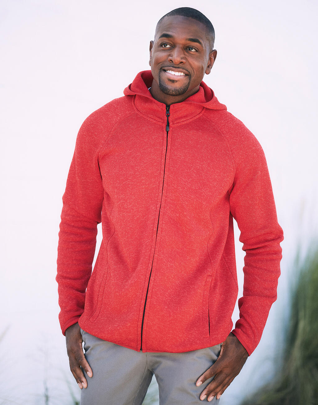 Lux Hooded Knit Fleece